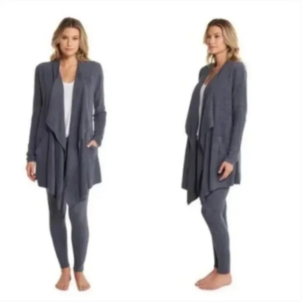 Barefoot Dreams Cozychic Lite Island Wrap Gray Size 1X